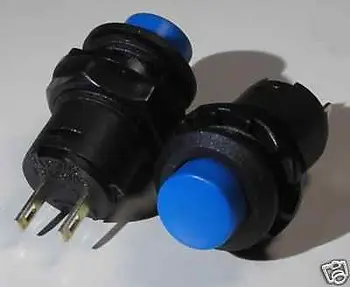 

50,BLUE/red/green/blue Lock OFF-ON Push Button Car/Boat Switch,B34