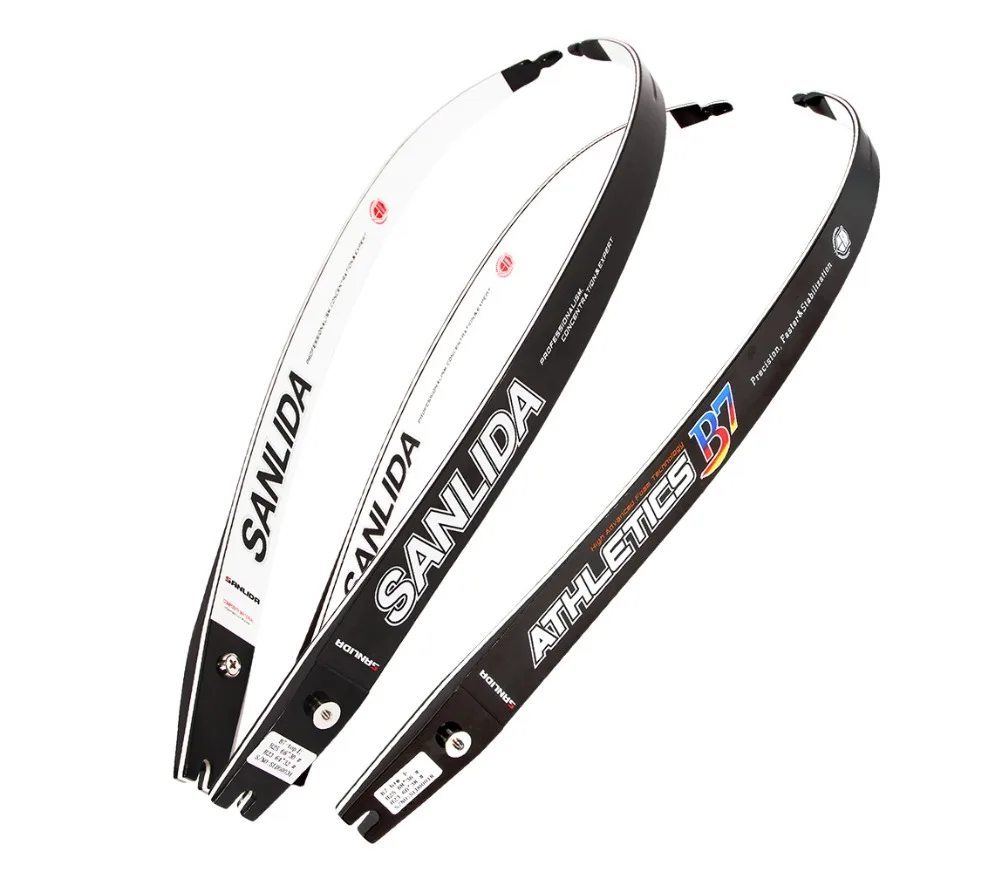 

Sanlida Archery B7 Limbs Intermediate ILF Recurve Bow Limbs, ILF Limbs, Graphite Foam 16-40 LBS, Hunting Shooting Outdoor Sport