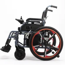 Высокая мощность складная электрическая инвалидная коляска с литиевой батареей