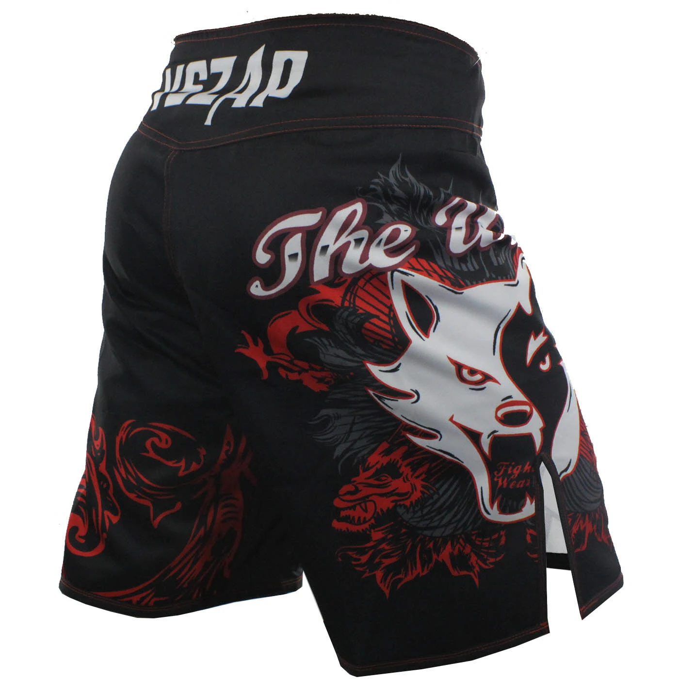 Мужские шорты с принтом MMA VSZAP THE WOLVES battle wolf для ММА занятий фитнесом боевых