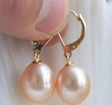 

Hot sell Noble- hot sell new - free shipping 00146 pink DRIP FRESHWATER PEARL DANGLE EARRING