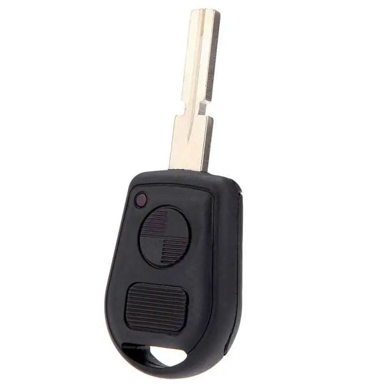 

Car Key Case Anti-Theft Chip Case 3 Button Remote Key Case Shell Case with Button Pad fit Old BMW