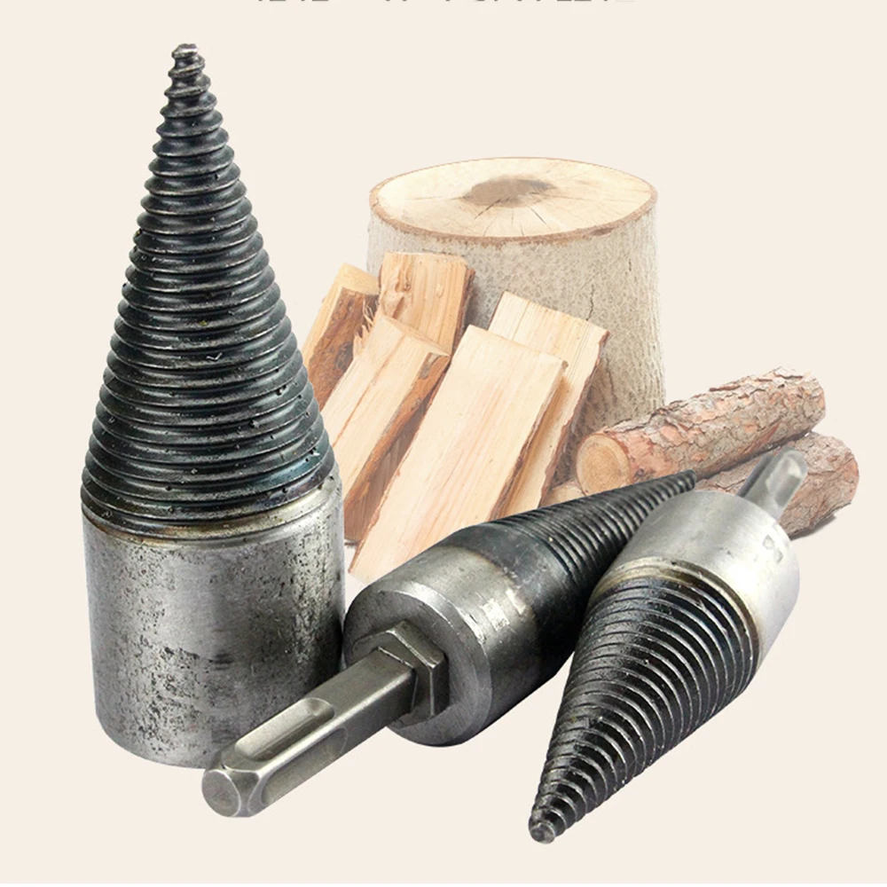 

Firewood Drill Bit Drill Bits Splitting Cones Log Wood Splitter Screw Drilling Woodworking Tools Accessories For Carpentry Farm