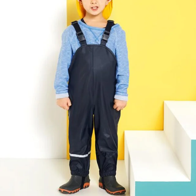 Baby Suits 2018 Spring Autumn Children Rainsuit Waterproof Rainpants Overalls Windproof 0 2year