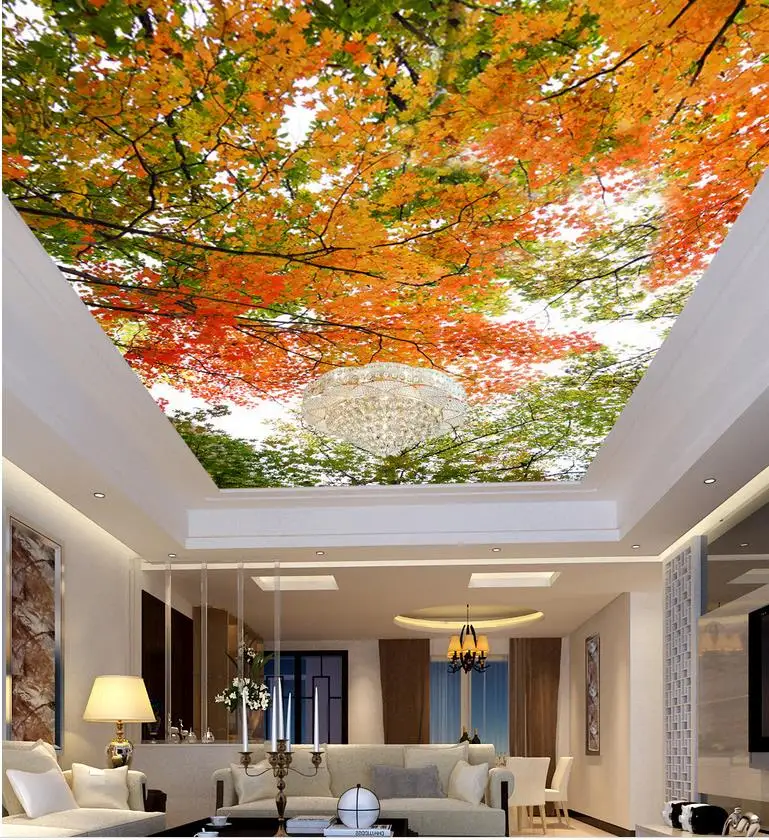Photo wallpaper custom wallpaper ceilings Landscape leaf ...