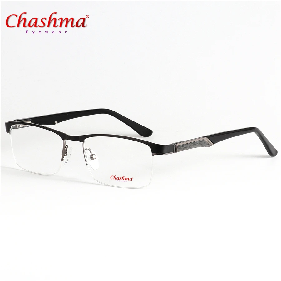 

CHASHMA Brands Acetate Men Eyeglasses Frame Prescription Grain Retro Oversized Male Optical Titanium prescription Glass Frame