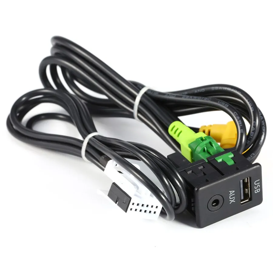 Кабель AUX USB для VW MK6 Golf Jetta CC PASSAT B6 B7 автомобильные аксессуары электроники|aux usb|usb