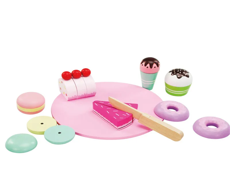 Новые деревянные детские игрушки Кухня торт игрушки детские развивающие игрушки