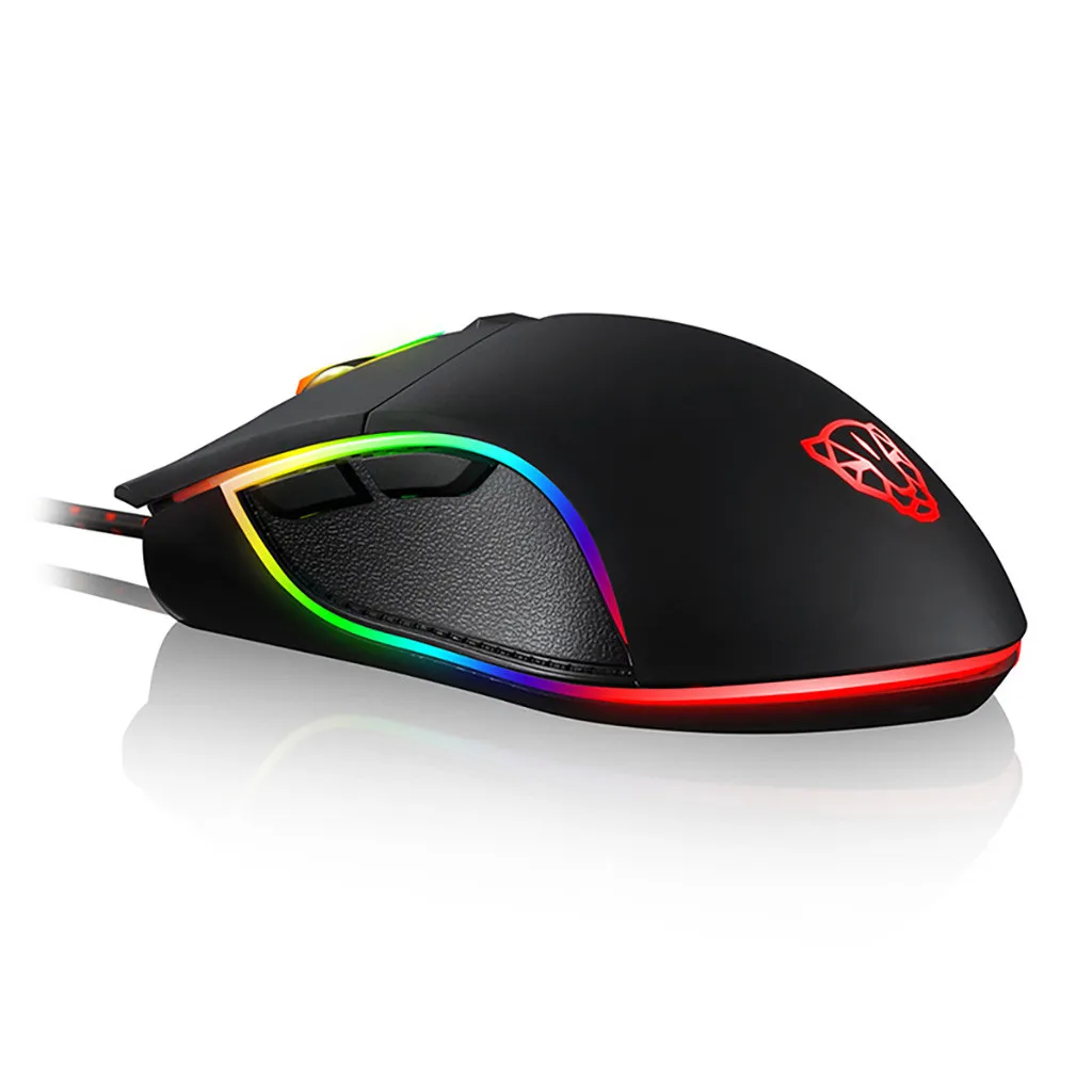 MOTOSPEED V30 3500 dpi RGB подсветка 6 кнопок Проводная игровая мышь