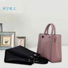 Korean version of the new fashion simple personality geninus leather handbags shoulder bag Messenger bag