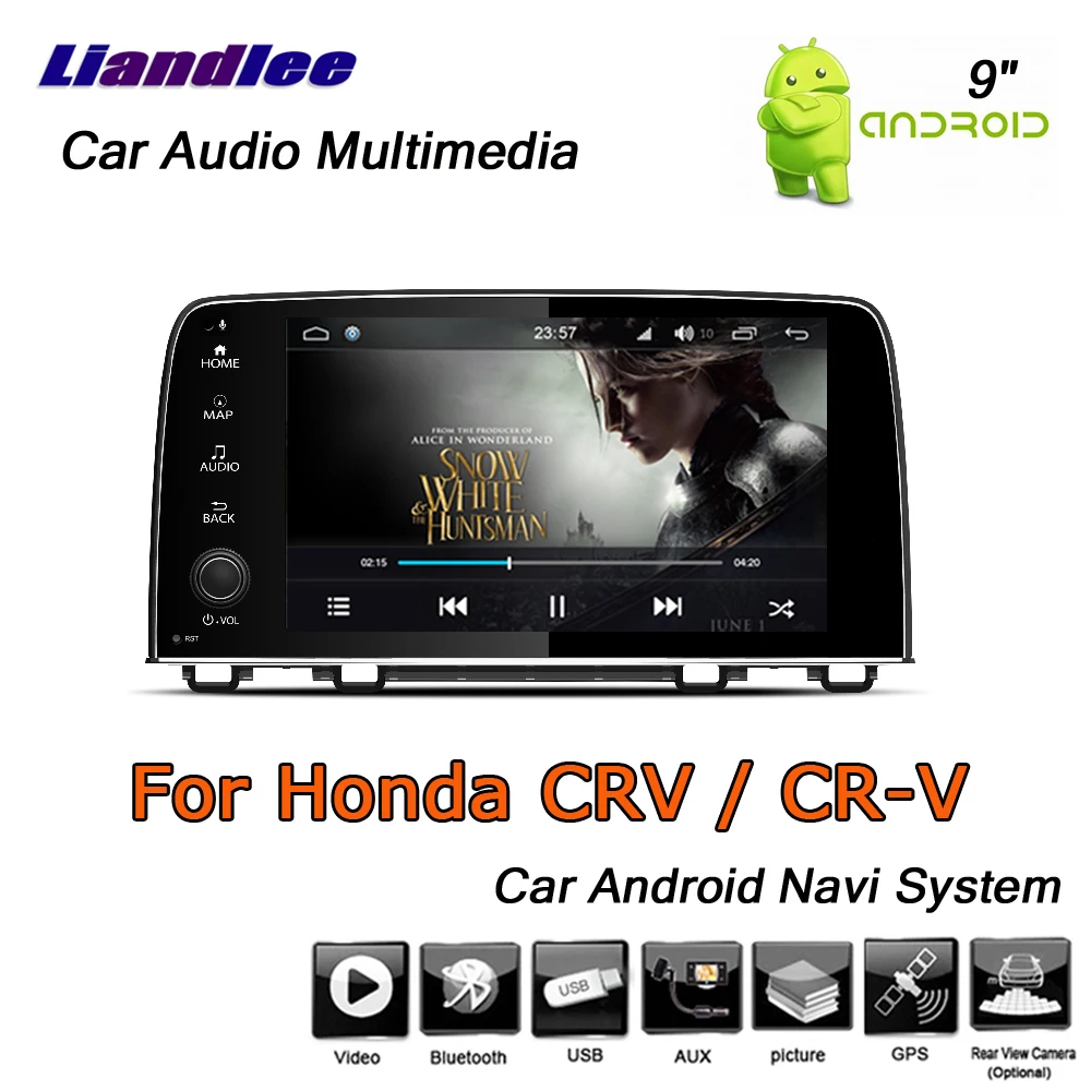 Cheap Liandlee Android 8 UP For Honda For CRV For CR-V 2003~2009 Stereo Car Radio Carplay BT GPS Map Navi Navigation System No CD DVD 2