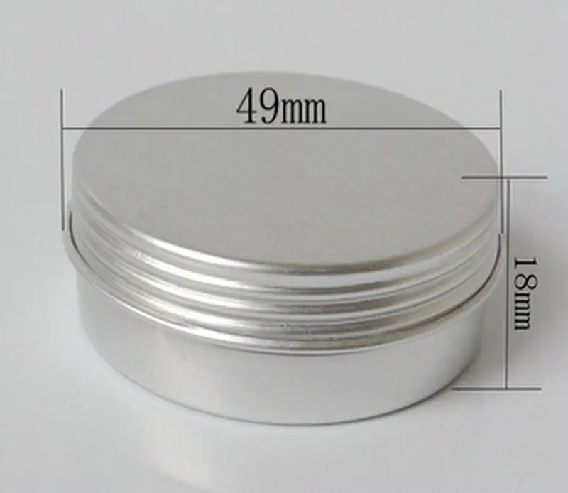 

50PCS 25g Empty Aluminum Jars Refillable Cosmetic Bottle Ointment Cream Sample Packaging Containers Screw Cap