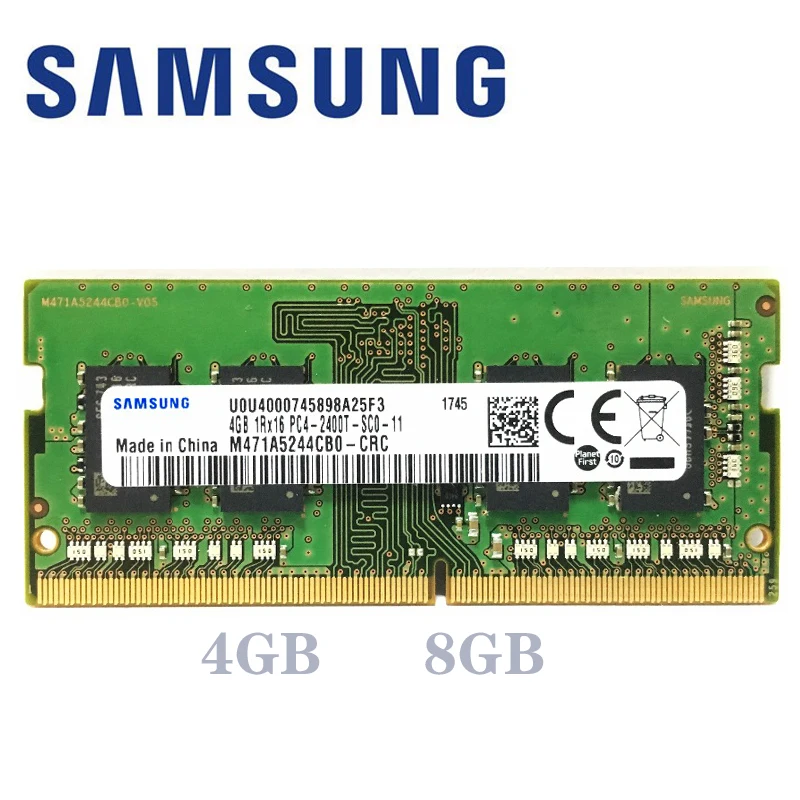 Pаспродажа Ноутбук samsung ddr4 ОЗУ 8 ГБ 4 ГБ 16 ГБ PC4 2133 МГц или 2400 МГц 2666 МГц 2400T или 2133P 2666 в DIMM память для ноутбука 4 ГБ 8 ГБ 16 ГБ ddr4