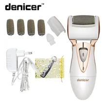 Красота инструмент Drnicer Ноги Уход мозолей Remover как Педикюр Электрический ног файла для ног Peel жесткий кожи+ подарок+ 4 ролика головы