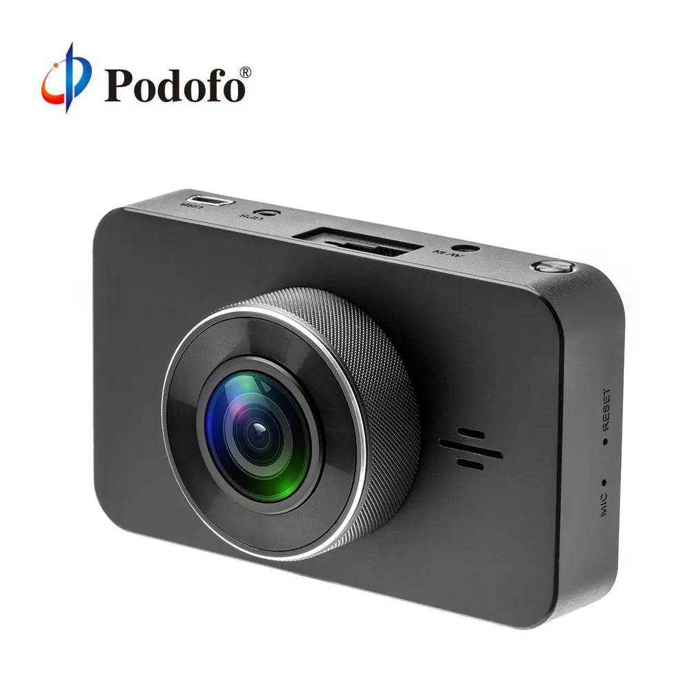 Podofo Автомобильный dvr камера двойной объектив 3 ''gps позиционный видео