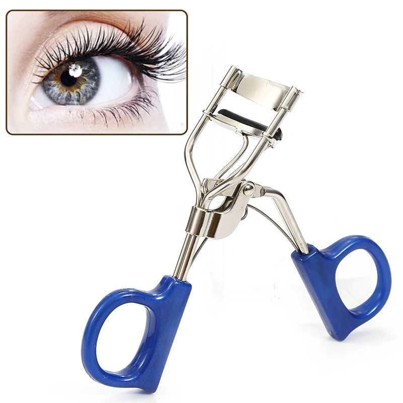 

Portable Women Makeup Eyelash Curler Curling with Silicone Strip Eyebrow Clip Eyelash Cosmetic Makeup Tools Accessories