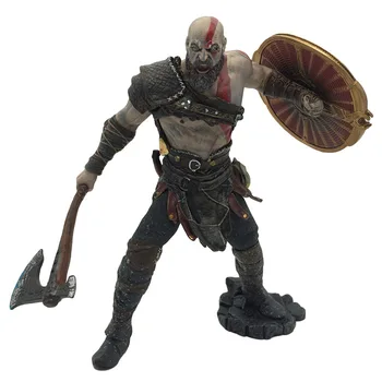 

8.66''Role playing game GOD OF WAR The soul of Sparta Kratos Battle scene version PVC Action Figure Model Toy Boxed 22cm N913