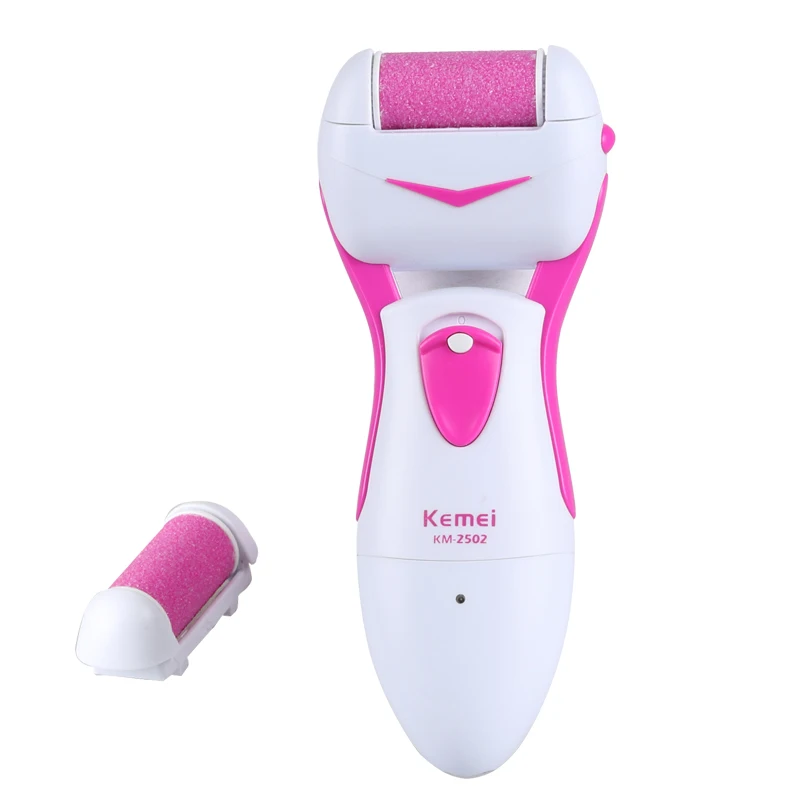 

Rechargeable Electric Foot Pedicure Machine Professional Feet Care Tools+ 2 Replacement Heads Dead Skin Callous Remover km-2502