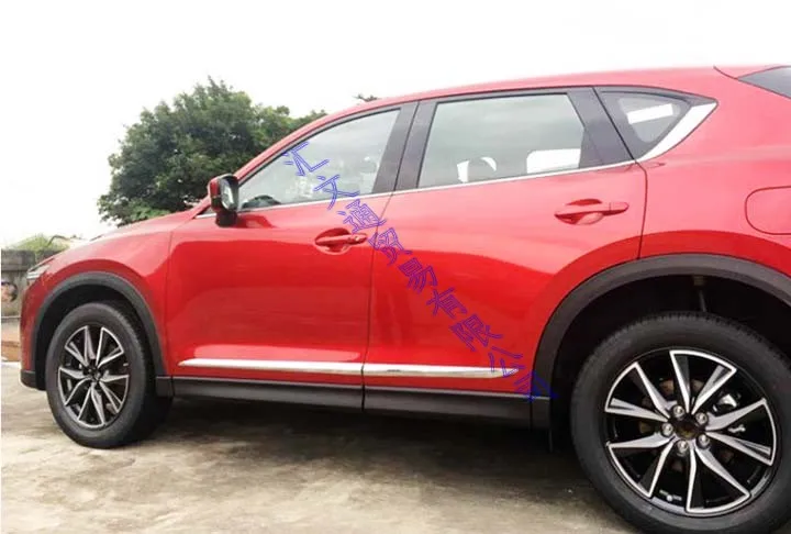 Для Mazda CX 5 CX5 2017 2018 ABS Хром Боковая дверь линия отделка корпуса акцент молдинг