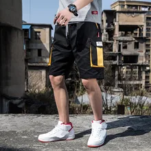 Мужские шорты-карго Harajuku плюс размер мужские повседневные шорты хип-хоп шорты мужские модные фитинги японские короткие брюки T604