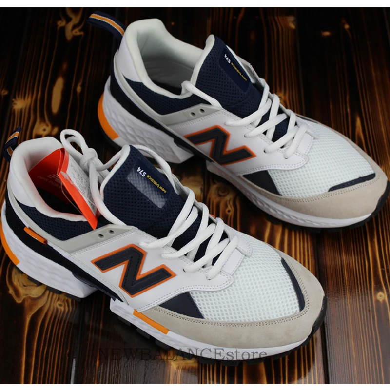 2019 высокое качество NEW BALANCE 574 V2 для мужчин Топ бадминтон мужские  кроссовки обувь + Женский