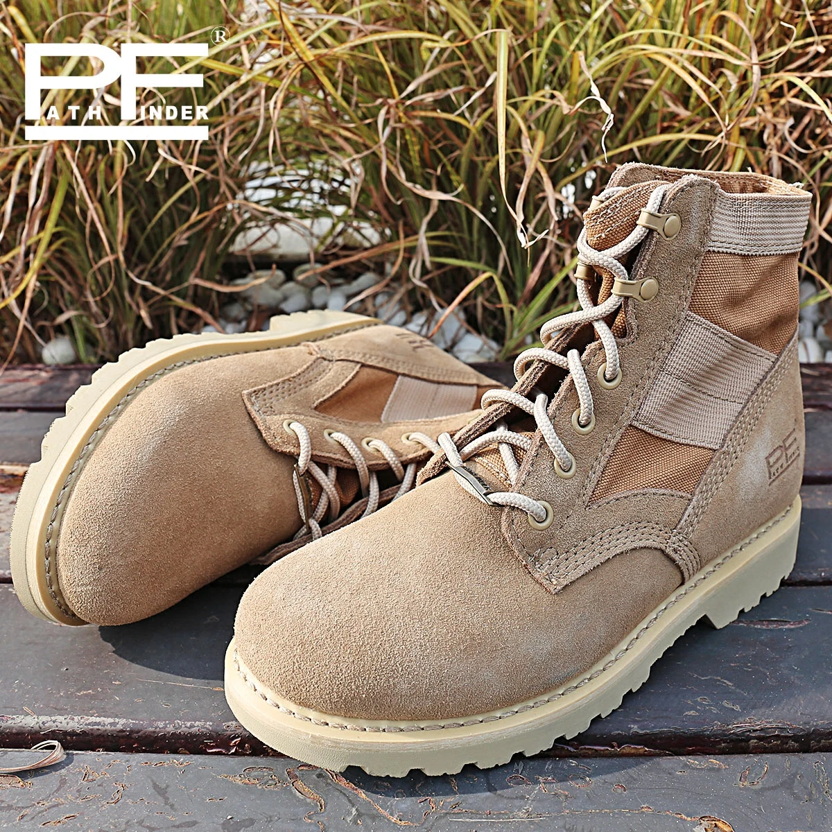 Pathfinder New America Army Men s Botas Desert Outdoor Hiking leather Botas Military Enthusiasts Marine Male
