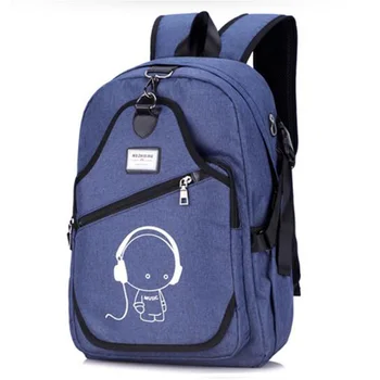 

School Bags Women Backpacks Men Backpacks USB Interface Laptop Bag Large Capacity Bag Travel Bag Mochila
