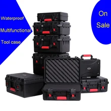 Outdoor Protective Safety Case Shockproof Waterproof Boxes Plastic Tool Box Dry Box Safety Equipment Tool Storage with foam strong plastic box tools shockproof waterproof with foam