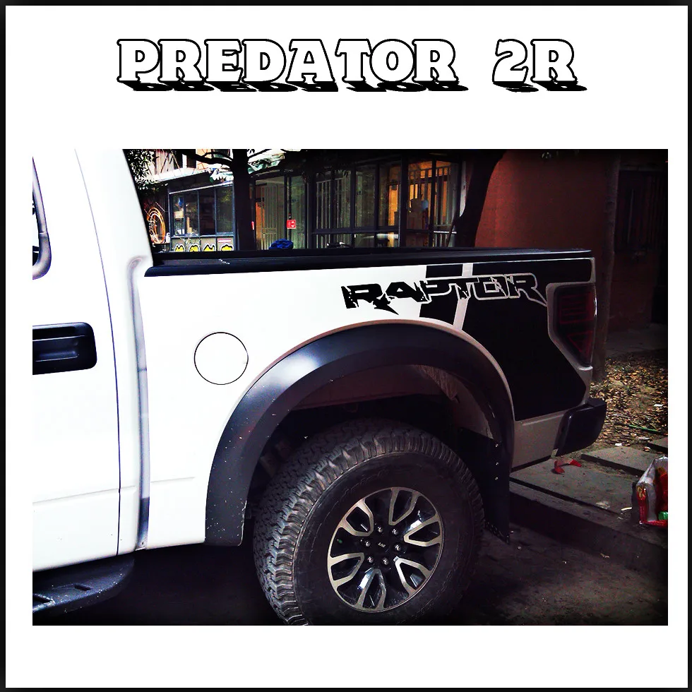 

car stickers side body rear trunk raport stripe vinyl graphic car accessories decals cuatom for Ford FORD F150 RAPTOR 2009-2014