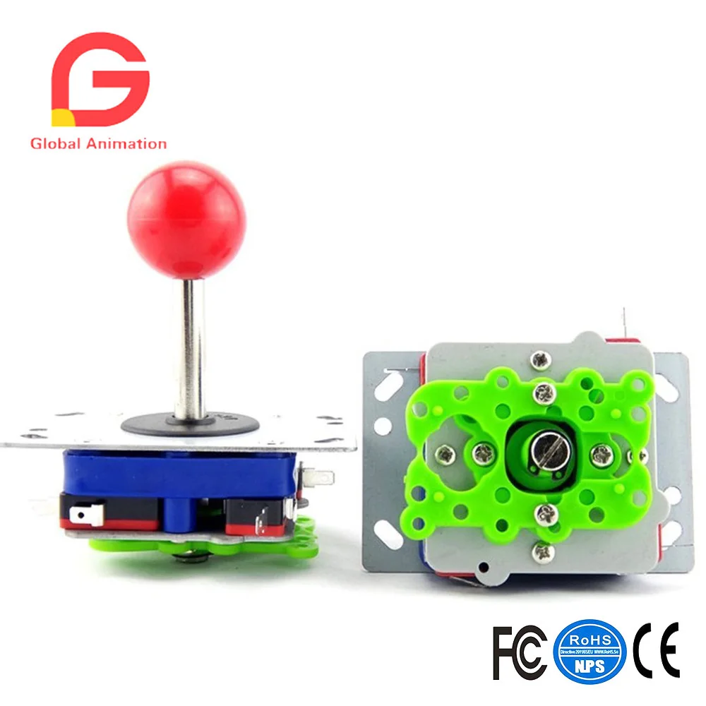 

Classic 2/4/8 Way Arcade Game Joystick Ball PacMan 7 Colors Available