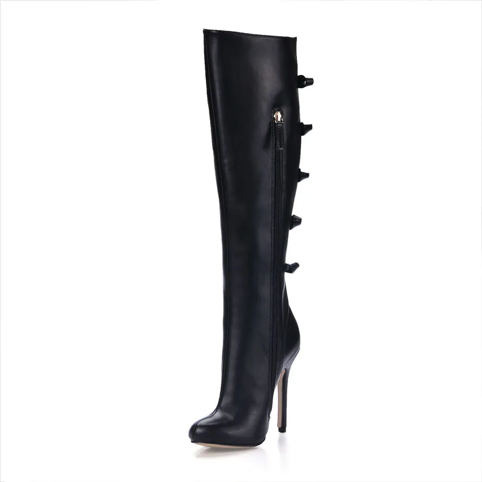 CHMILE CHAU/пикантные вечерние сапоги до колена женские сапоги на высоком каблуке-шпильке Bottes Genoux Femmes Rodilla Botas Zapatos de Taon 0640CBT-l1