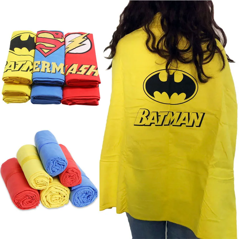 

Kids Quick Drying Beach Towel Superhero Cartoon Bath Towel Travel Camping Gym Sports Swimming Blanket Superman Flash Batman