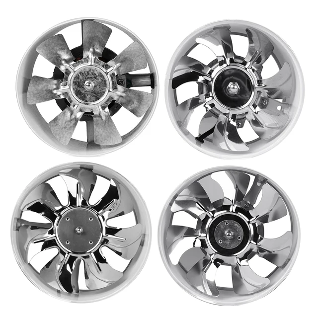 1Pcs 4/6/8/10 Inch Duct Fan Booster Exhaust Ventilator Ventilation Vent Air For Kitchen Toilet Wall Exhaust Fan Not-plug Mute