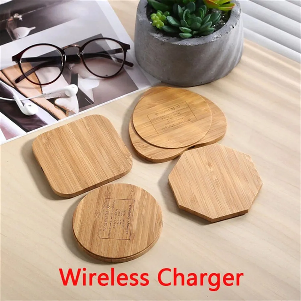 

5W 10W Fast Wireless Charger For iPhone X/XR/8 Plus Bamboo Qi Quick Charging Pad For Samsung Galaxy S9/S9 Plus/S8/Note 8