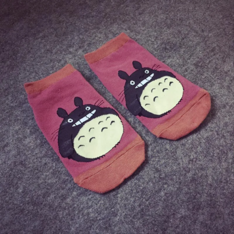 [EIOISAPRA] японский стиль анимация Harajuku личность Мой сосед Тоторо Kawaii мультфильм забавные женские носки хлопковые носки - Цвет: 4