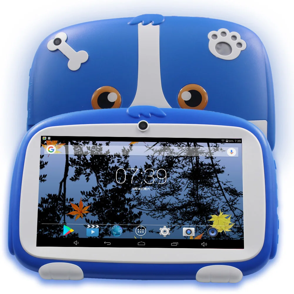 7 дюймов Для детей Планшеты 8 ГБ/512 Мб Android 4,4 Обучающий планшет для детей ПК, Wi-Fi Bluetooth 1024*600 Детские PAD Android Tab 10 10,1