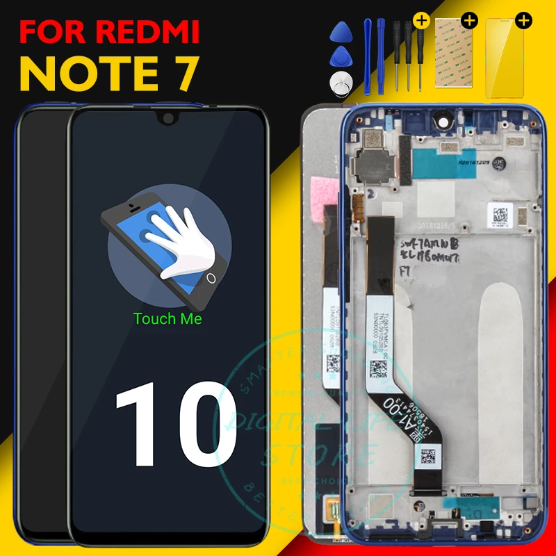 

Original Screen Xiaomi Redmi Note 7 LCD Display 10 Touch Panel Redmi Note7 LCD Digitizer Assembly Replacement Repair Spare Parts