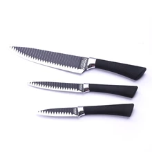 Top Grade Stainless Steel 3pcs Kitchen Knives Kitchen Knife Set with 8”Chef 5” Utility 3.5” Paring with Special Blade Design