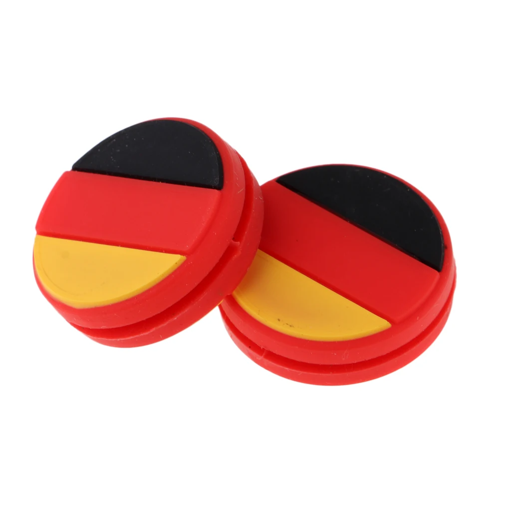 2Pcs/Pack National Flag Tennis Racket Shock Absorber Racquet Vibration Dampeners Shockproof Dampers Sports Accessories