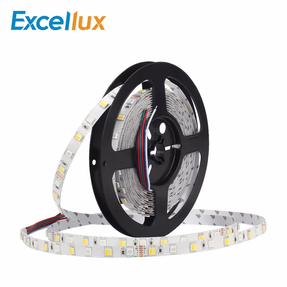 buy DC24V 5050 LED Strip 60LEDs m 5M roll RGB+White+Warm White 5 color in 1 Super Bright LED Flexible Strip Light IP20 Waterproof