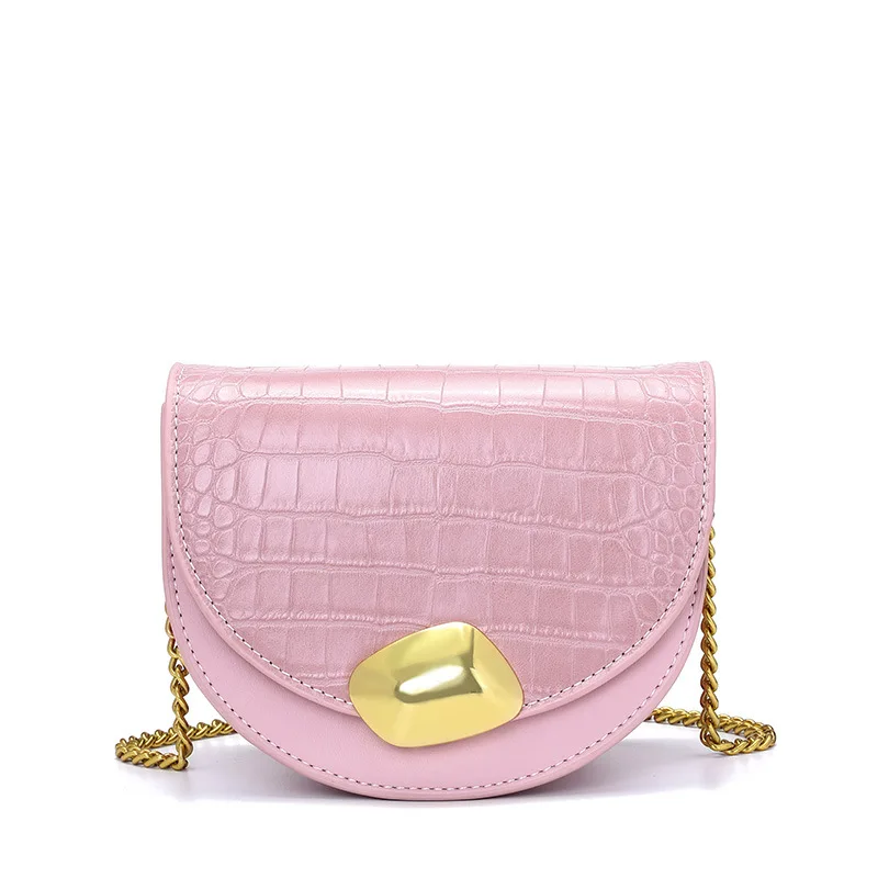 

Crocodile pattern shoulder bag female 2019 new Korean version of the summer Messenger bag fashion foreign gas saddle bag