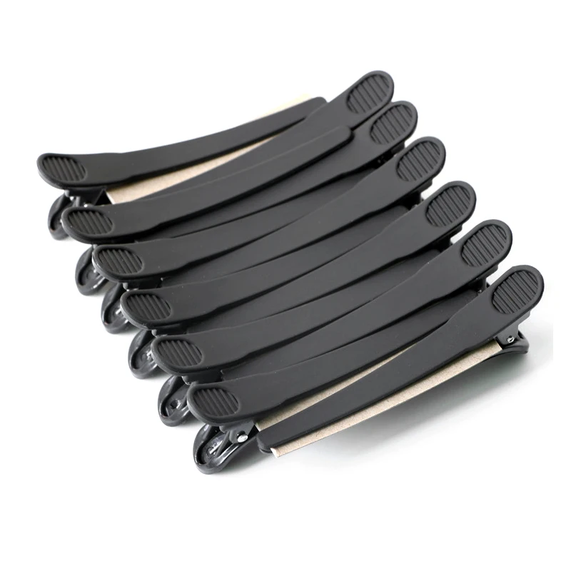 Профессиональные черные мини-зажимы для утки, 6 шт., парикмахерские инструменты, заколки для волос, для укладки волос