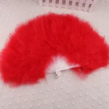 Ретро Винтаж китайский перо складной Ручной Веер веера для мероприятий, вечеринок, свадьбы, размеры 28-шесты на Рождество и Хеллоуин; утолщённой меховой опушкой