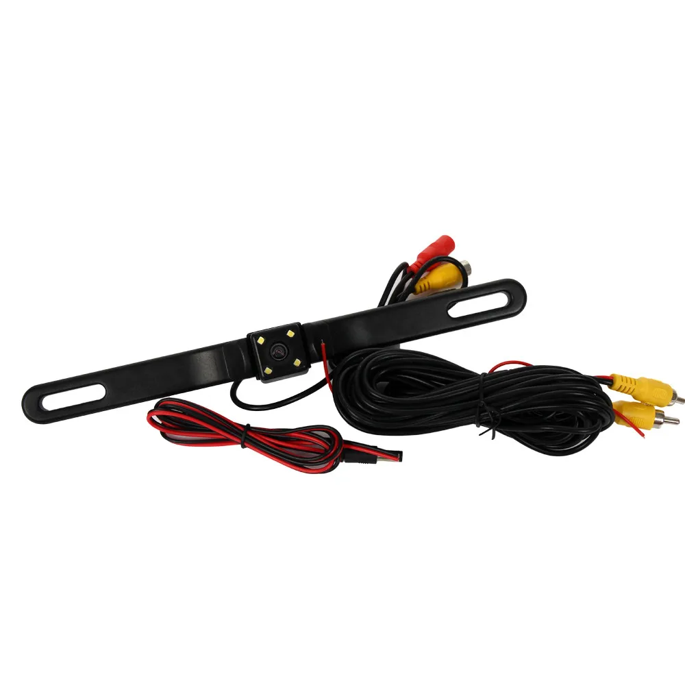 

1 x Color Car Rear View Camera 4 LED Night Vision Car Reverse Backup Parking Camera Waterproof Built-In Reverse Guideline #WL1