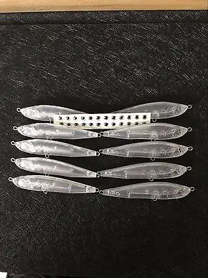10pcs Unpainted Pencilbait Fishing Lure Body 2 3/4 Inch 1/4 OZ Blank lures JS#344 | Спорт и развлечения