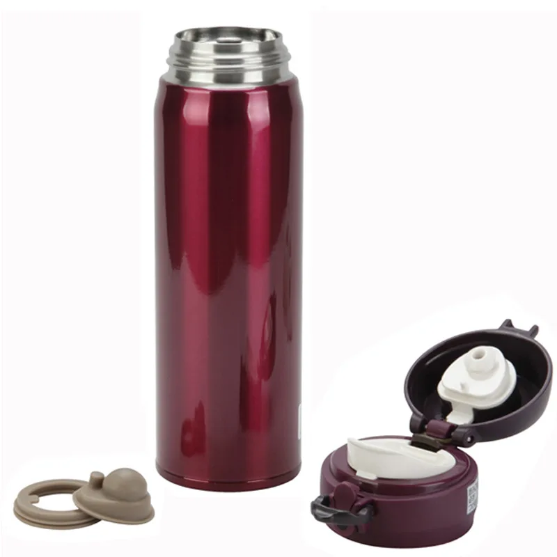 304 austenitic stainless steel children thermos cup spring cover 500ml