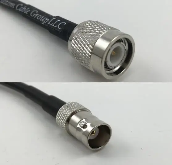 1 шт. RG58 штекер TNC BNC женский косичка джемпер радиочастотный коаксиальный кабель 50ohm высокое качество с 60 см