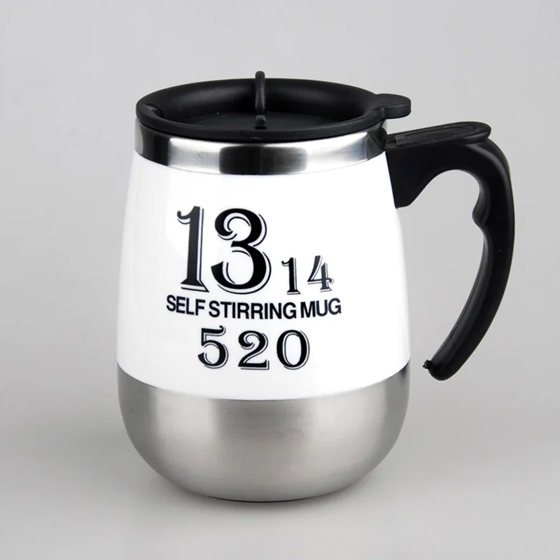 450ML Stainless Steel Automatic mixing coffee cup creative cups