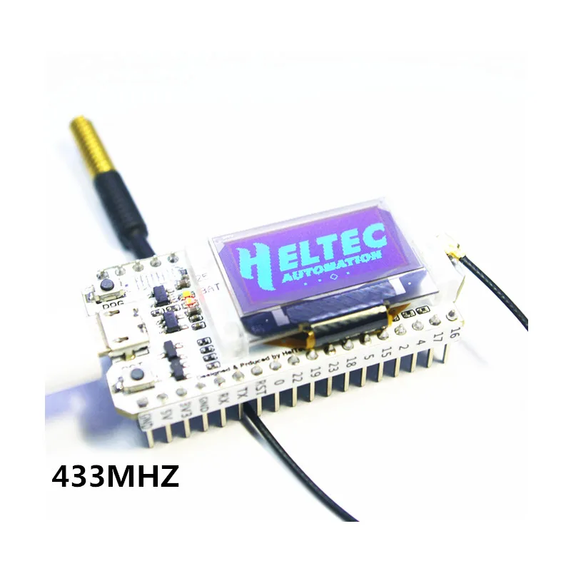 Online 433 MHZ 868 915 MHZ Bluetooth WIFI ESP32 LoRa SX1278 SX1276 esp32 oled Placa de desarrollo 0,96 pulgadas azul pantalla OLED para Arduino