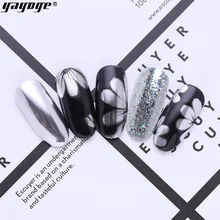 Yayoge дизайн ногтей 4в1 набор гель-лаков для ногтей Дизайн ногтей Пудра блестящая окрашенная ручка Лазерная пудра не стесняйтесь сочетать